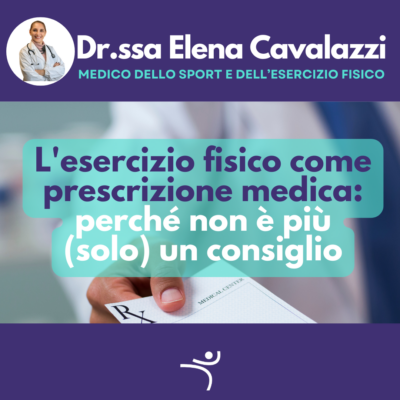 L’esercizio fisico come prescrizione clinica